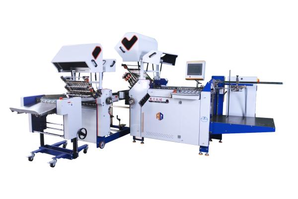 Industrial Wide-Format Paper Leaflet Folding Machine With Cross Fold Unit For