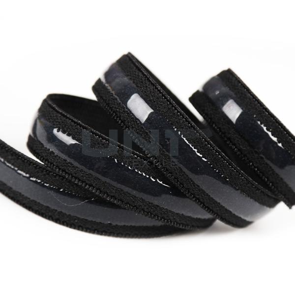Quality 1.5cm Width Black Elastic Tape / Unbreakable Rubber Bands For Bra Underwear for sale