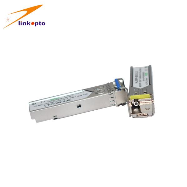 TX1490/RX1550nm WDM Bidi Sfp Transceiver , Up To 160km Bidirectional Fiber Optic Transceiver