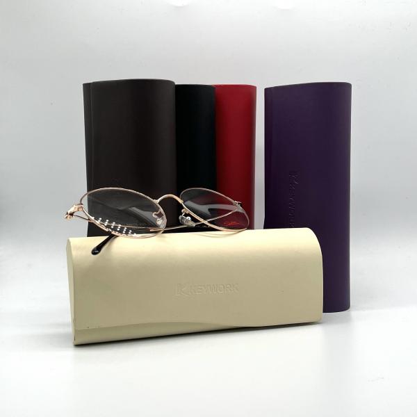 Quality Custom Sunglasses Eyeglasses Case Box Metal Leather Hard Shell for sale