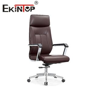 Buy cheap Swivel Officeworks Leather Office Chair , Adjustable Genuine Leather Executive Chair product