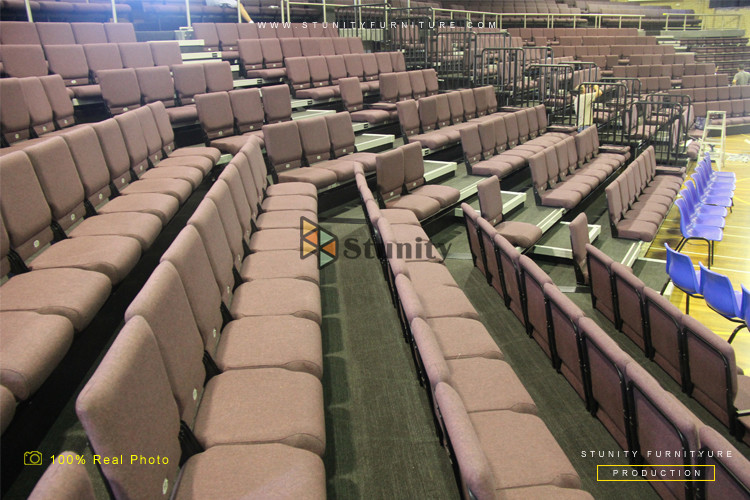 Public Retractable Seating System Fixed Telescopic System Platform