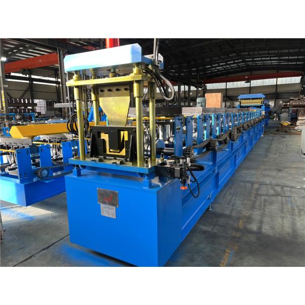 Hydraulic Decoiler Gutter Roll Forming Machine 3T Cassette Type