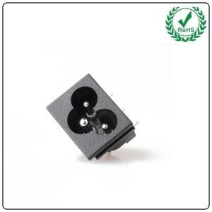 Buy cheap High Quality AC Power Socket C6 Type Two Core Card Plug Connector With Ear Screw Fixed Mickey Mouse Socket product