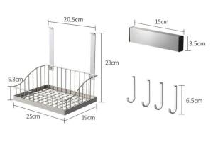 Scratch - Proof Polished Hanging Kitchen Baskets Without Hole Punch