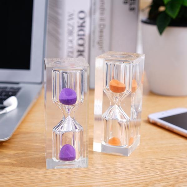 Custom Small Lucite Hourglass Sand Timer For Promotional Gift