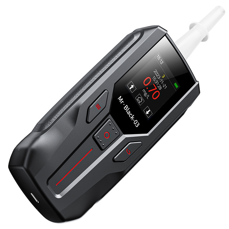 GOOD Bluetooth Black Digital Display Breath Alcohol Tester For Enterprise Use