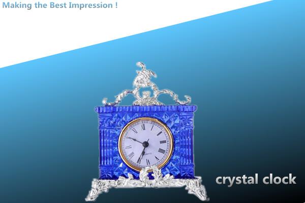 Quality crystal clock /glass clock/clock for sale