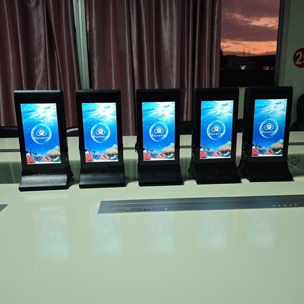 Quality 7 Inch Restaurant Smart Table Interactive Touch Screen Lcd Display Coffee Support Mobile Phone Charging for sale