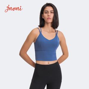 China Factory Of Yoga Sports Bra Sports Bra Criss Cross Back Strappy Yoga Bra Top With Removable Padded on sale