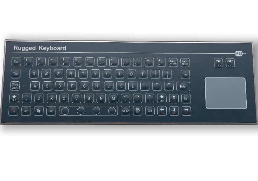 Explosionproof Panel Mounted Keyboard 71 Keys IP67 Industrial Membrane Keyboard