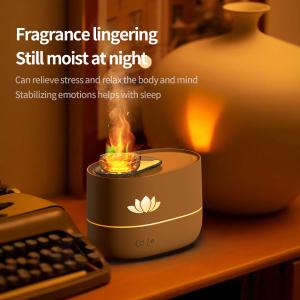 Buy cheap 350ml Fire Diffuser Humidifier With Timing Automatic Outage Protection product