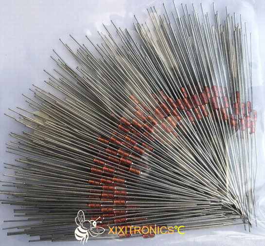 Axial Leads Glass Encapsulated NTC Thermistor For Power Assisted Steering MF58 100K 3950 Series