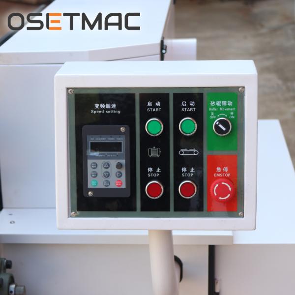 4.11kW OSETMAC DTL-60DS Three Rollers Manual Side Sanding Machine For Wood MDF Plywood Polishing
