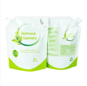 Intaglio Printing Stand Up Spout Pouch 1L 2L Laundry Detergent Liquid Soap Pouch Bag