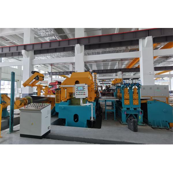 Uncoiling Leveling Laser Cutting Blanking Line For High Tensile Steel Stainless Steel Aluminum Sheets