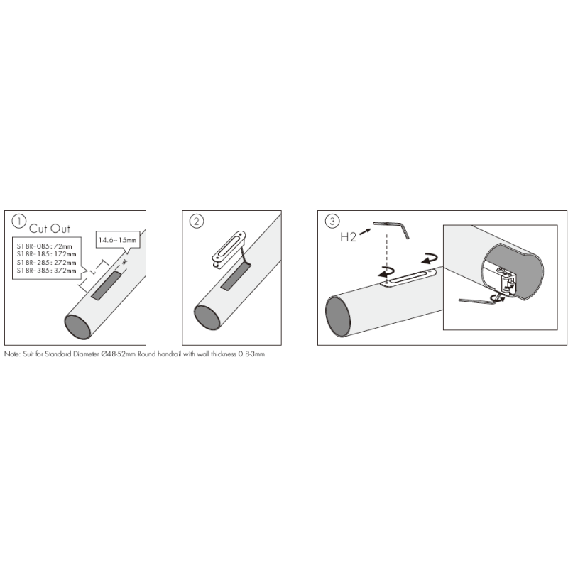 IP65 LED Handrail Linear Light System | 0.5-3.5W Soft Beam for Architectural Lighting
