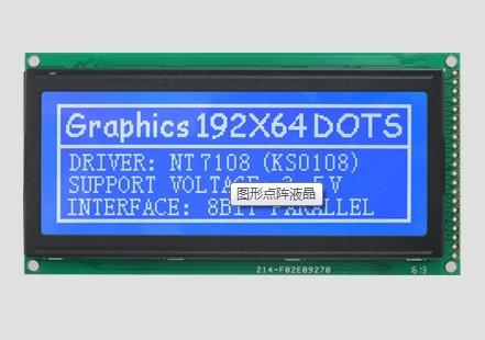 Quality 120.0mm*62.0mm Dot Matrix LCD Module 192*64 Character Graphic LCD Display Module for sale