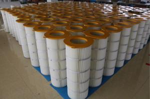 Iron Cover Pleated Filter Cartridge Three - Lugs For Large Dust Concentration