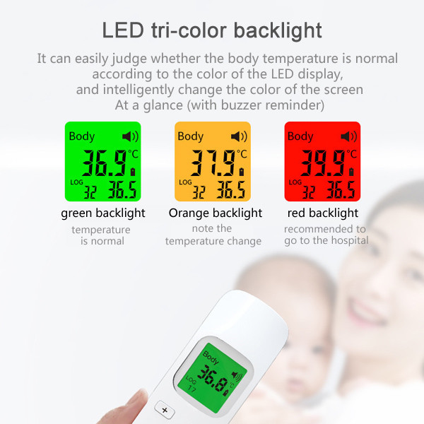 Infrared Medical Forehead Thermometer Portable Thermometer Fever Alarm