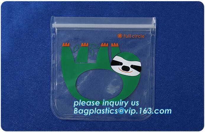 Round bottom polypropylene zip lock bag, CD bag, round reclosable bag, round reusable zip lock bag, round grip seal pack