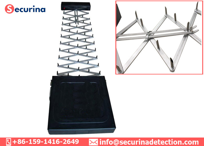 Mobile Tyre Killer Spike Barrier For Traffic Road Blocking / Stopping Vehicle Escapinga