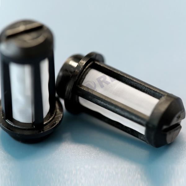 Precision Injection Molded Plastic Parts With Mesh Filters Elements Mesh Inserts Overmolding And Insert Molding
