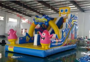 Buy cheap spongebob inflatable water slide commercial inflatable slide custom slip n slide product