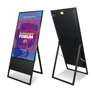 55 inch  1000 nits window front LCD display android system with content management software