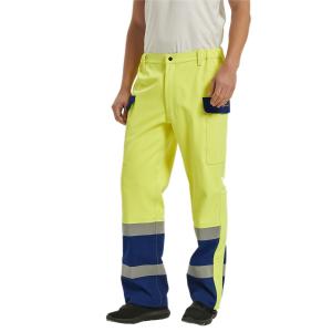 Buy cheap Hivis Rich Moda Blended Three Layers Rain Proof Flame Resistant Work Pants , Water Resistant FR Safety Pants product