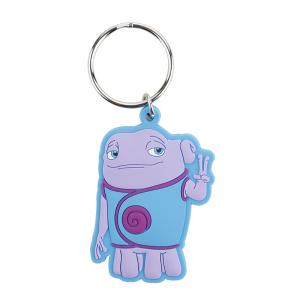 Custom Logo Promotional Gifts Front Single-side 3D Soft Touch PVC Non-Toxic Rubber Keychain
