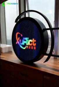China Circle Clock Logo Irregular LED Display , LED Advertising Display  Store Shopping Mall Outdoor Two Side on sale