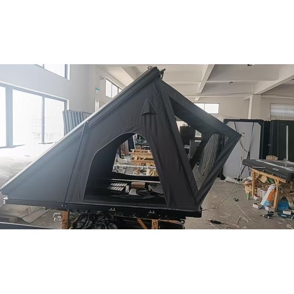 Aluminum Hardshell Triangle Roof Top Tent 210x132cm Waterproof >3000mm