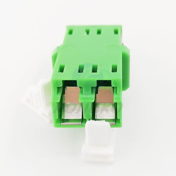 Quality SM Duplex LC APC Fiber Optic Adapter Without Flange for sale