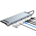 12 In 1 USB-C Type-C Docking Station For Charging Data Transfer And Speaker