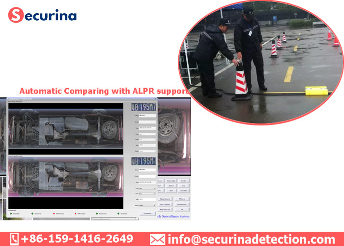Movable UVSS System Under Vehicle Surveillance 5000*2048 Pixels For Temporary Inspection