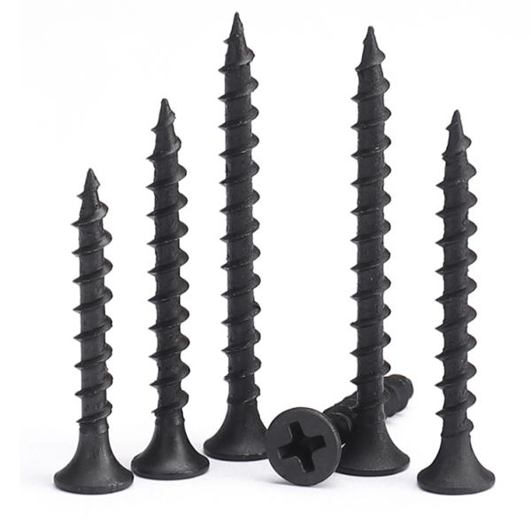 C1022A Metric Black Countersunk Head Drywall Screw for Heavy Industry Installations
