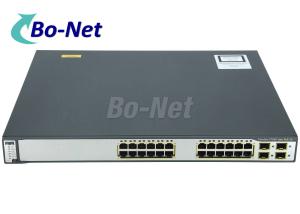 Buy cheap Used Cisco Switches Cisco Catalyst 3750 24 Port Gigabit PoE Layer L3 Network Switch WS-C3750G-24PS-E product