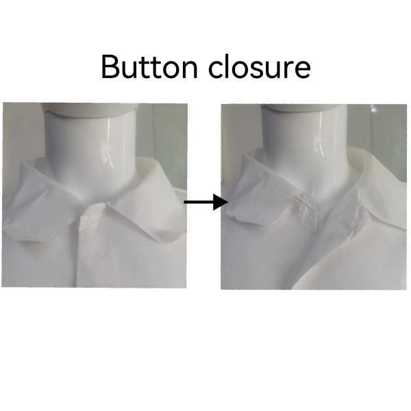 Quality Unisex Disposable Waterproof Workwear Uniform Microporous Lab Coat With Elastic Wrist for sale