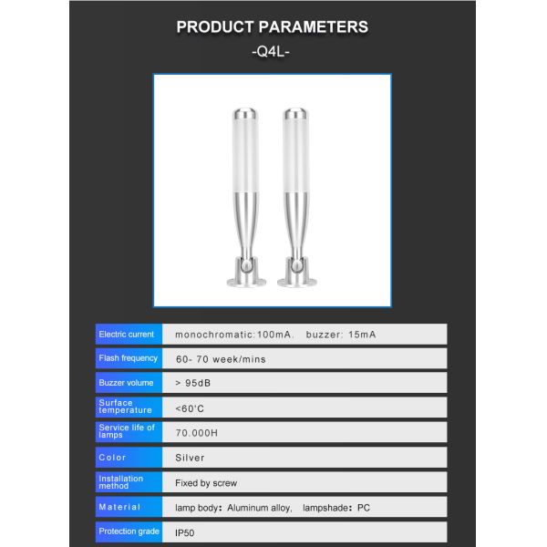 CNC Machine LED Tower Lamp Steady Flash Machine Tower Light DC 12V 24V AC 220V