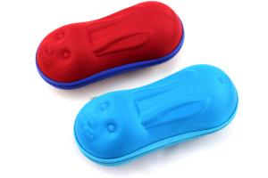 eva zipper soft kids glasses cases with rabbit shape