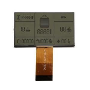 China 3.0V Custom LCD Panel Black Silk Screen Segmented TN Transmissive FPC Connect on sale