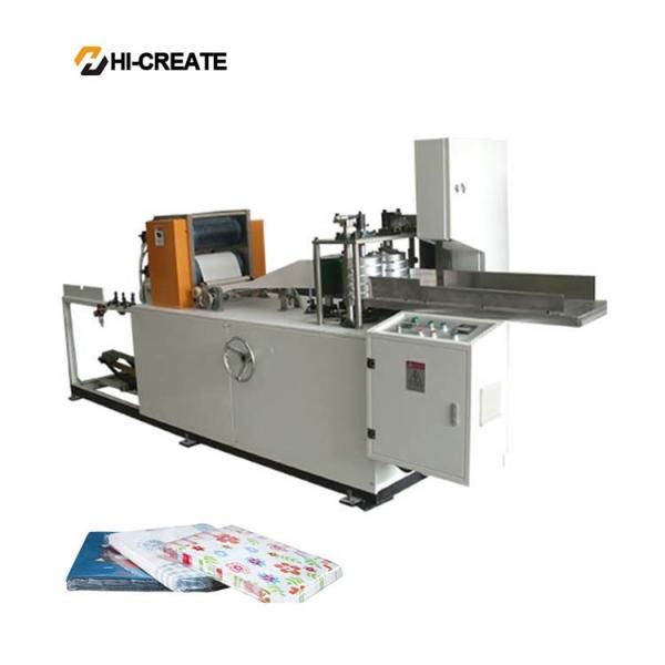 Quality 4 color printing line 1/4 folded napkin machine for sale