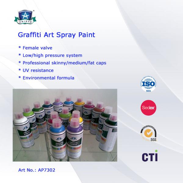 Quality Multi Colors 400ml Art Graffiti Spray Paint For Wall / House Decoration for sale
