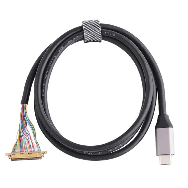 Type-C USB 3.0 TO 20453-230T-03 Cables Made To Measure Coaxial Connector To Micro Usb