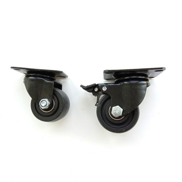 PU Polyurethane 50mm 200 Kg Castor Wheels Black White