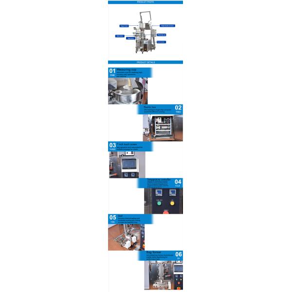 Automatic Date Printer Vertical Plastic Bag Granule Grain Peanut Sugar Sachet Coffee Filling Sealing Machine
