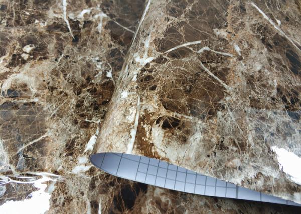 Quality Realistic Wall Marble Paper With Adhesive Backing Interior Roll Size 1.22M*50M for sale