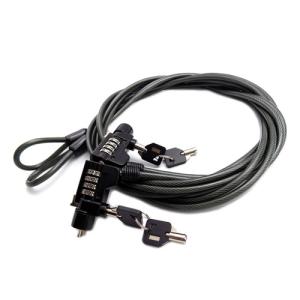 Buy cheap 4 Digital Adjustable Security Cable Lock Combination Notebook Anti theft Lock product