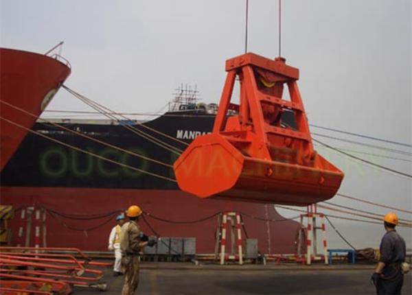 Quality Durable Clamshell Grab Bucket With Remote Control For Cargo Vessel Unloading for sale